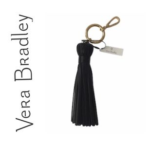 🆕🖤 New Vera Bradley Tassel Bag Charm/Keychain